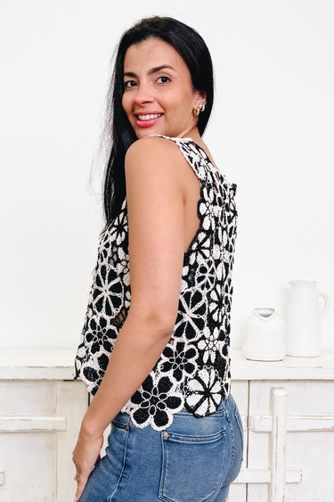 Petals To The Metal Crochet Tank Top