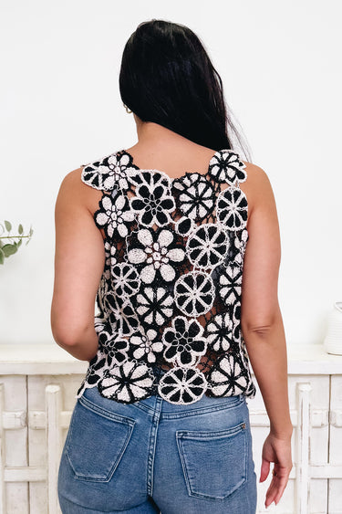 Petals To The Metal Crochet Tank Top