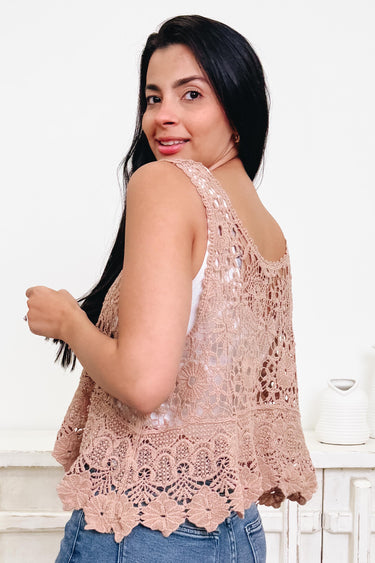 Open Flow Crochet Tank Top - 2 Colors!