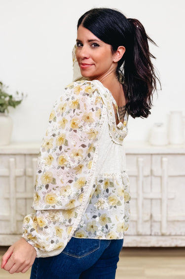 Get Your Fix Floral Mix Top - 2 Colors!