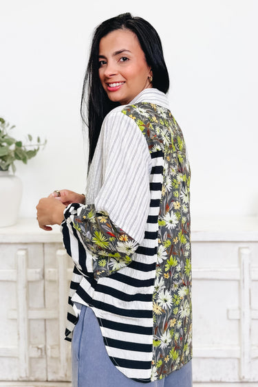 Spice It Up Button Down Top - 2 Colors!