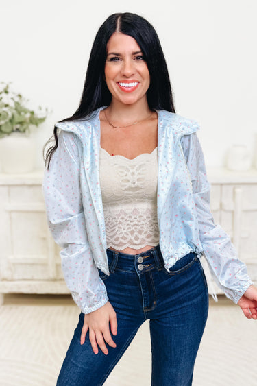 Bloom Babe Floral Windbreaker Jacket