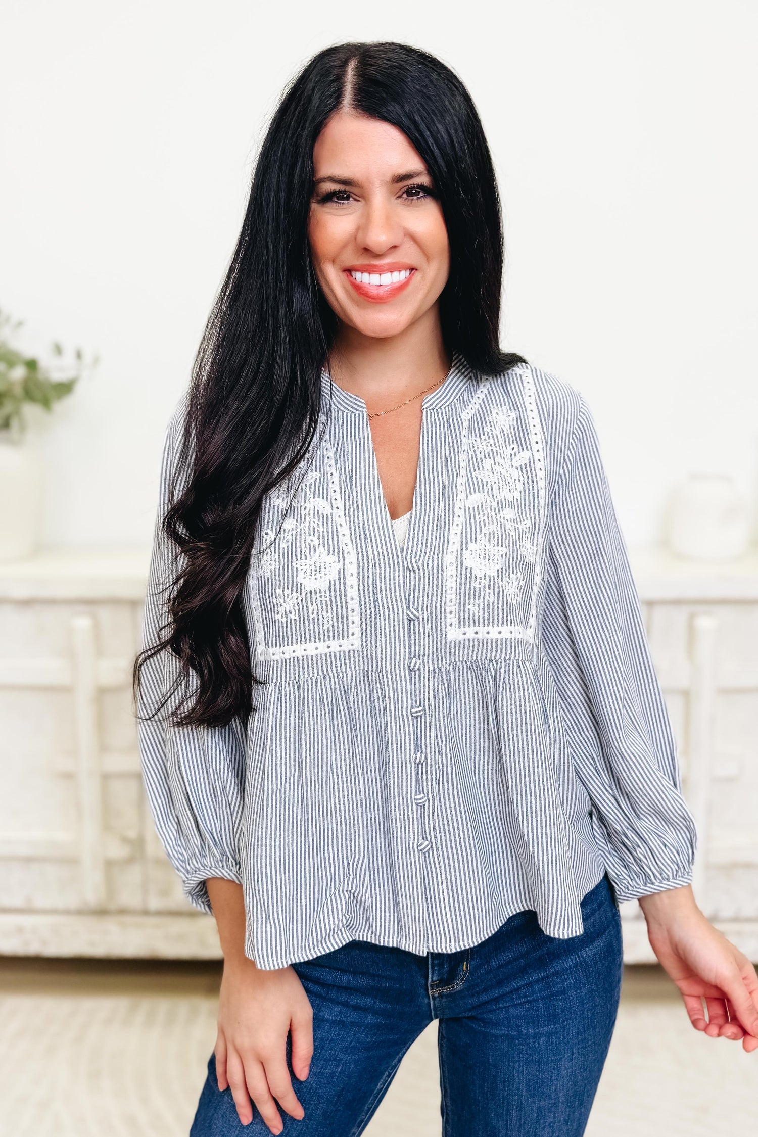 Here For The Show Floral Top