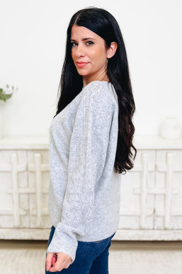 In The Detailing Crochet Sweater Top - 3 Colors!