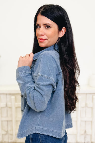 Southern Charm Denim Shacket - 2 Colors!