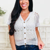 Free Spirit Crochet Cardigan Top - 2 Colors!