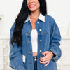 Durable Cuteness Denim Shacket