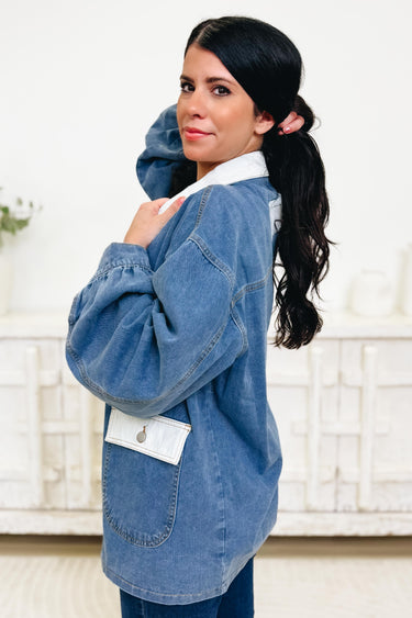 Durable Cuteness Denim Shacket