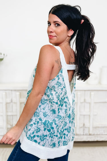 Back On My Grind Floral Tank Top - 2 Colors!