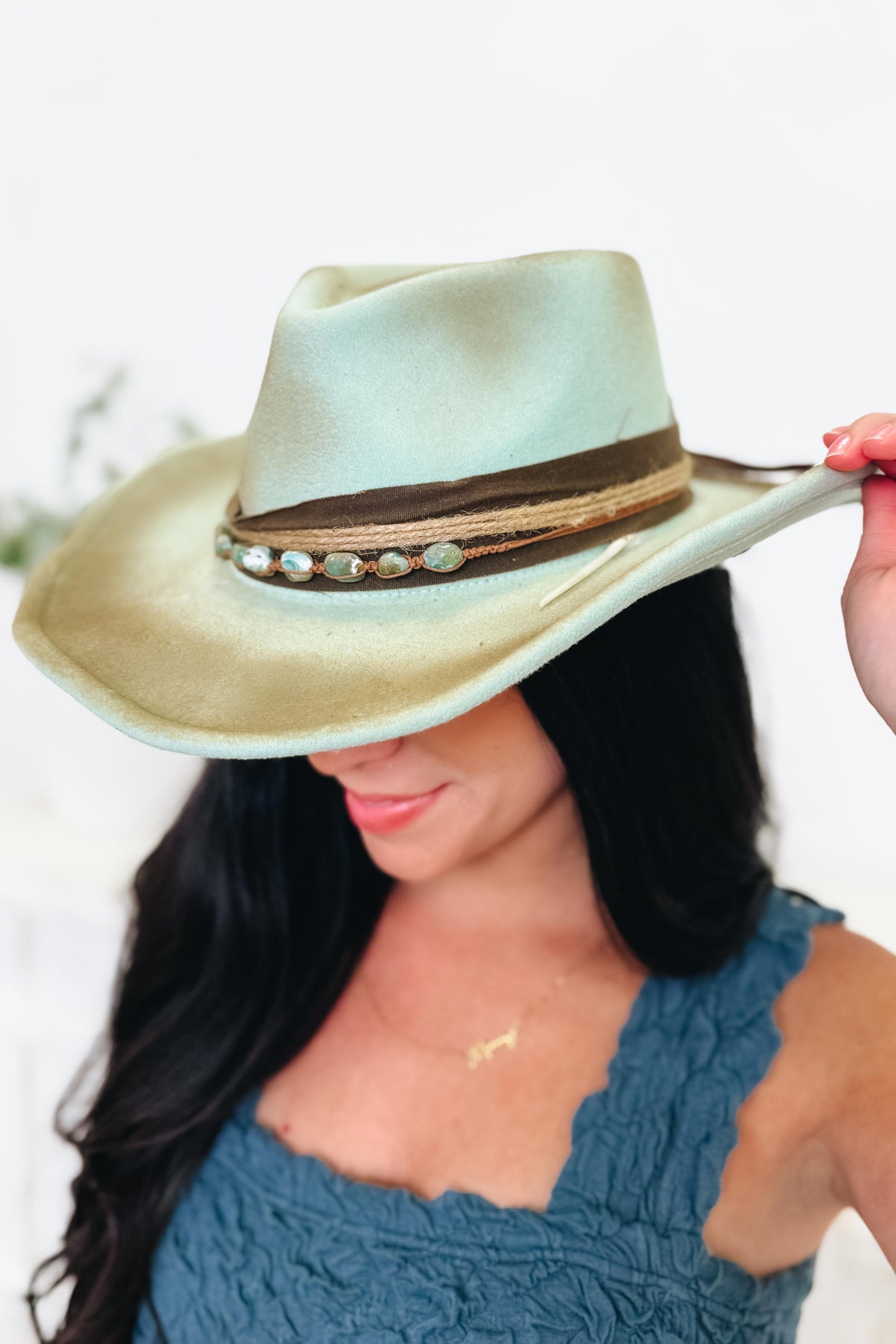Cowgirl Core Beaded Western Cowgirl Hat