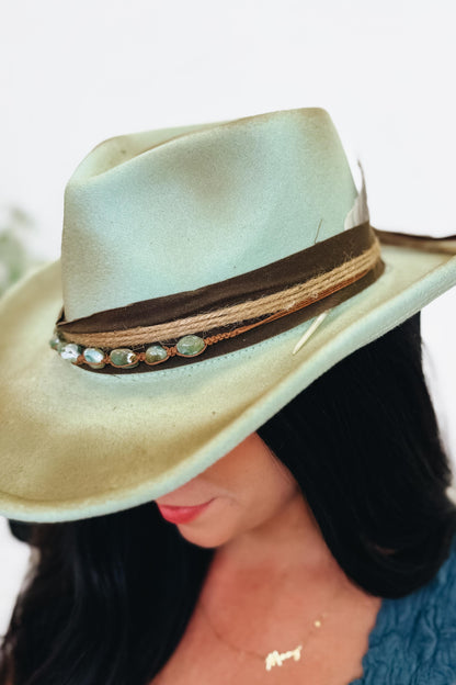 Cowgirl Core Beaded Western Cowgirl Hat