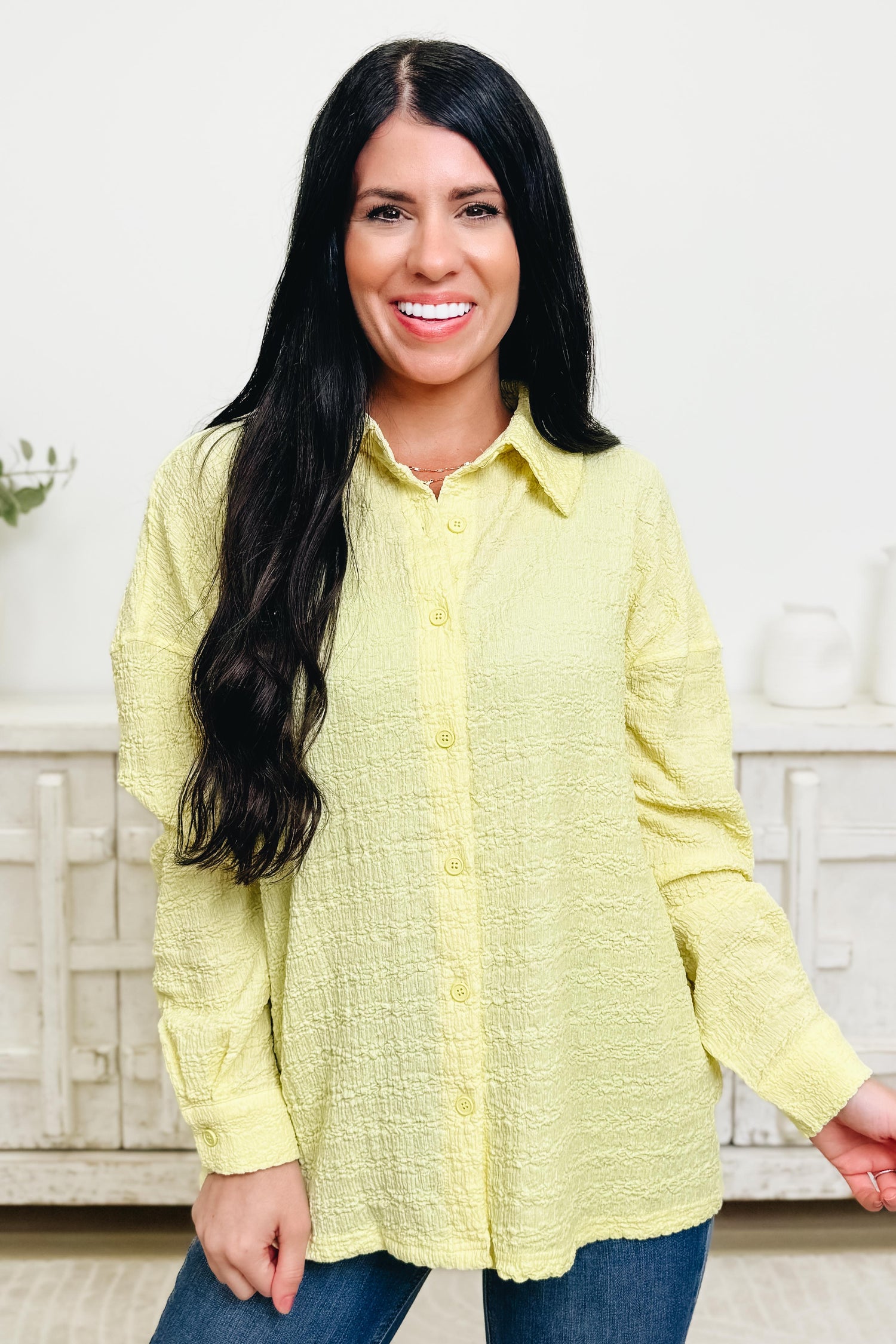 Tied With A Bow Button Down Top