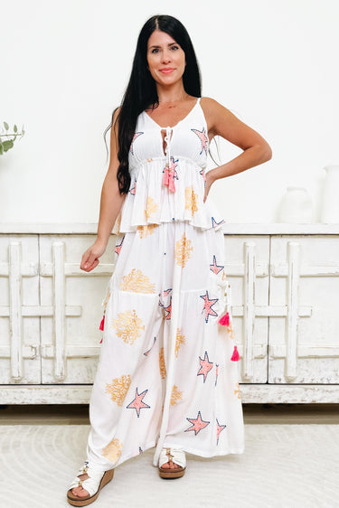 Just Beachy Pants - Ivory Multi