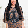 Spread A Little Peace Leopard Graphic Tee - 2 Colors!