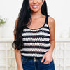 Scoop Then Score Stripe Tank Top