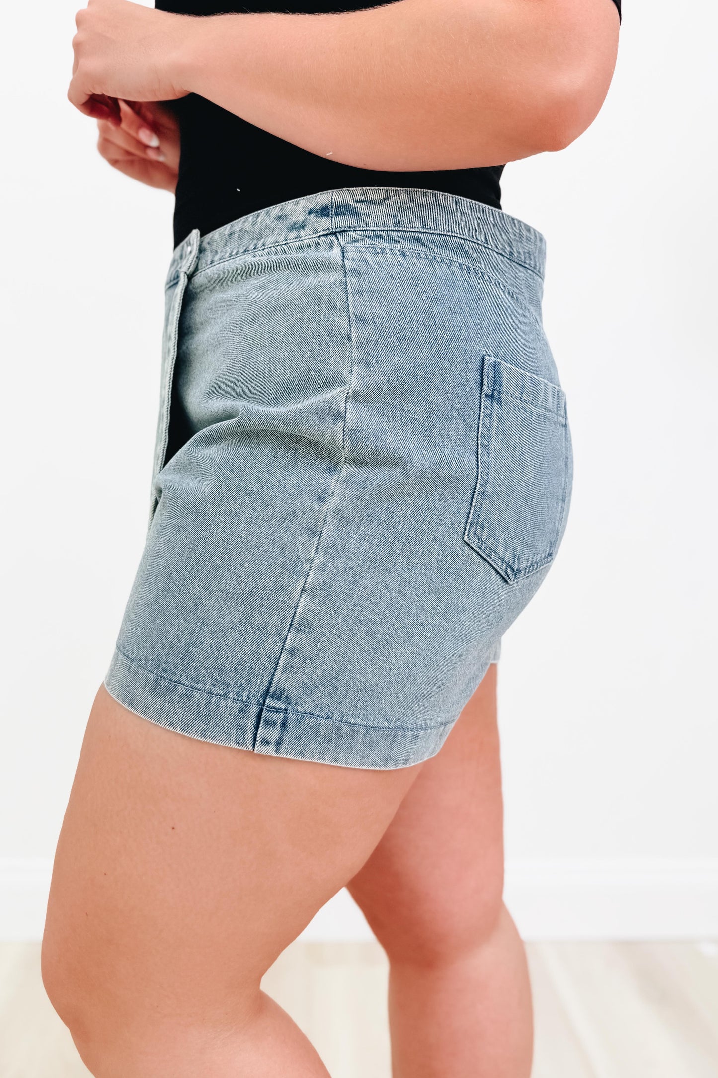 It's A Wrap Skort - Denim Blue