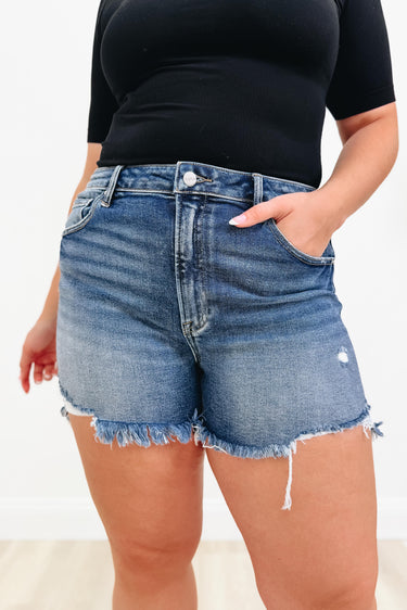 Steady Shine By Risen - Denim Shorts - Medium