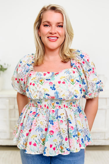 Floral Anticipation Top