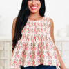 Double Covered Floral Top