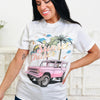 Sunset Chaser Bronco White Graphic Tee