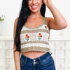 Bouquet Crochet Floral Cami