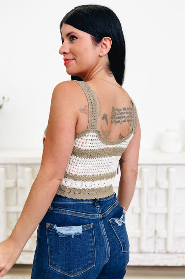Bouquet Crochet Floral Cami