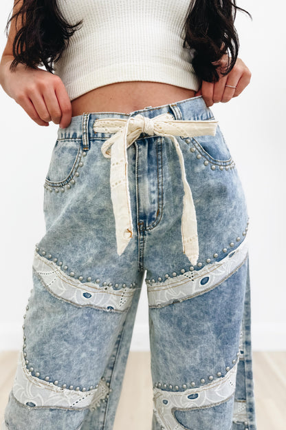 Sweet Southern Stitch By POL - Wide Leg Jeans