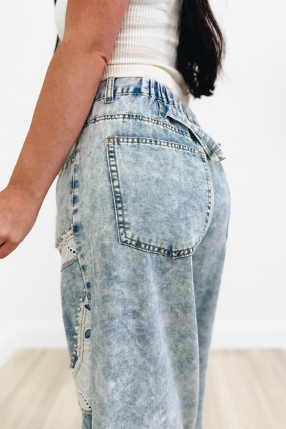 Sweet Southern Stitch By POL - Wide Leg Jeans