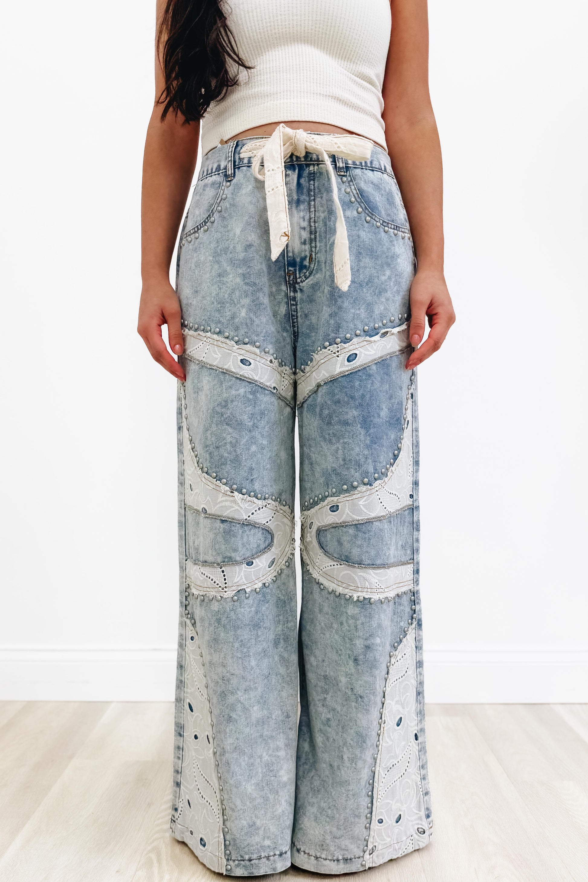 Sweet Southern Stitch By POL - Wide Leg Jeans