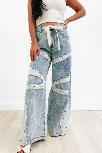Sweet Southern Stitch By POL - Wide Leg Jeans