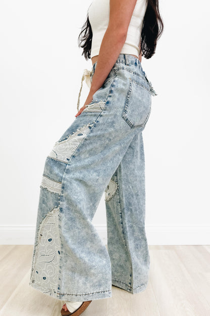 Sweet Southern Stitch By POL - Wide Leg Jeans