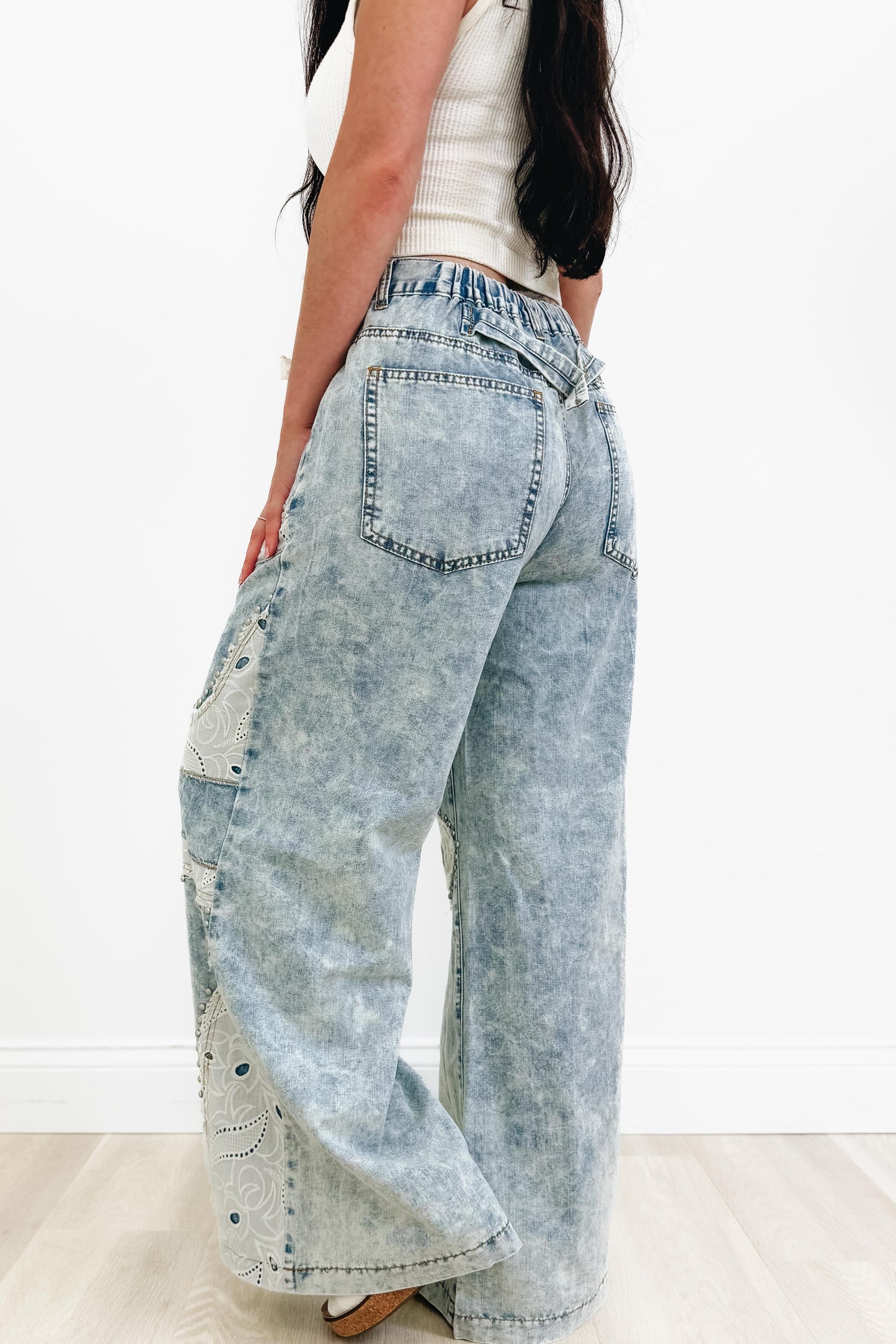 Sweet Southern Stitch By POL - Wide Leg Jeans