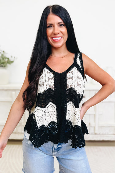 Clear Expressions Crochet Tank Top - 2 Colors!