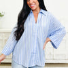 Carolina Blue Button Down Top