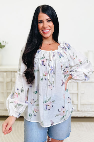 Yes Indeed Floral Top