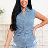 Super Woman Button Down Vest