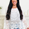 Stay Frosty Lace Crochet Top