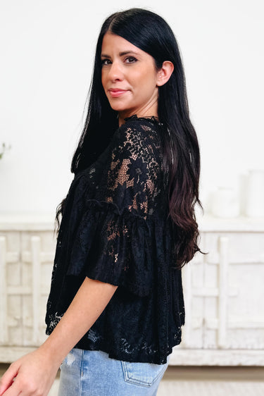 Enough Said Floral Lace Top - 2 Colors!