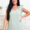 Ruffle To My Shuffle Top - 2 Colors!