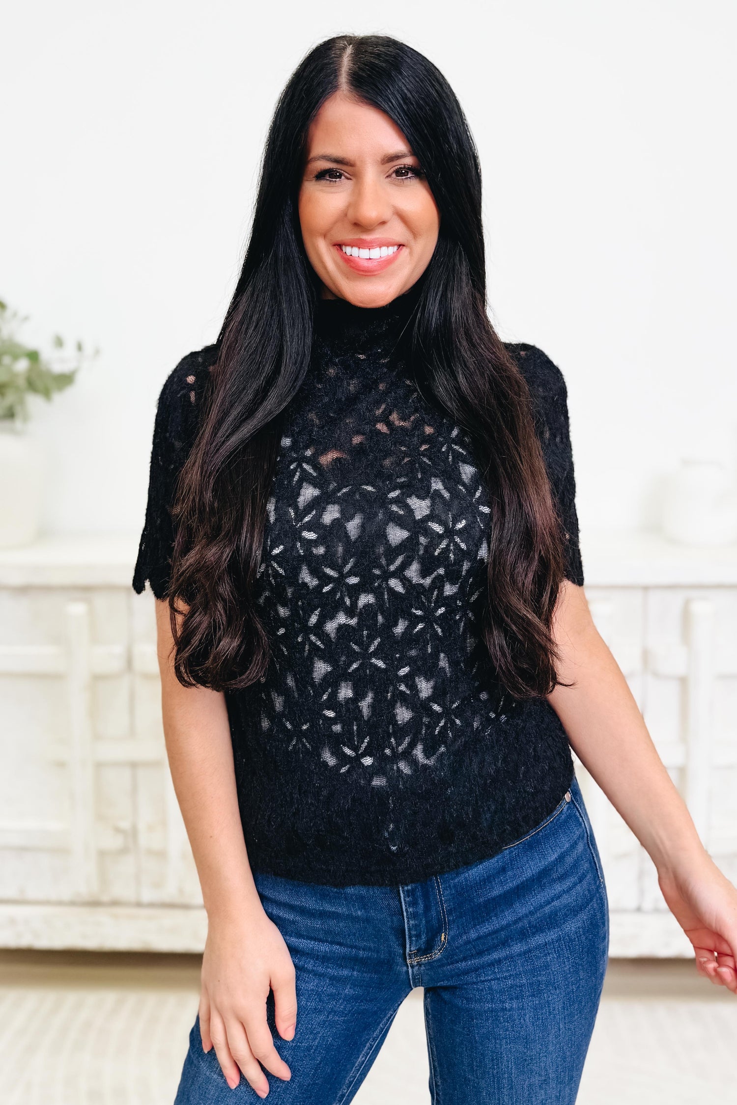 Bella Floral Lace Top - 2 Colors!