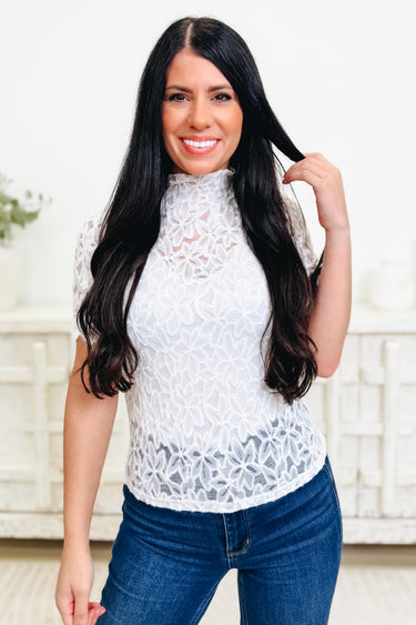 Bella Floral Lace Top - 2 Colors!