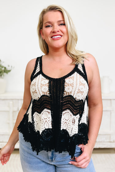 Clear Expressions Crochet Tank Top - 2 Colors!