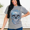 Skully Rhinestone Graphic Tee
