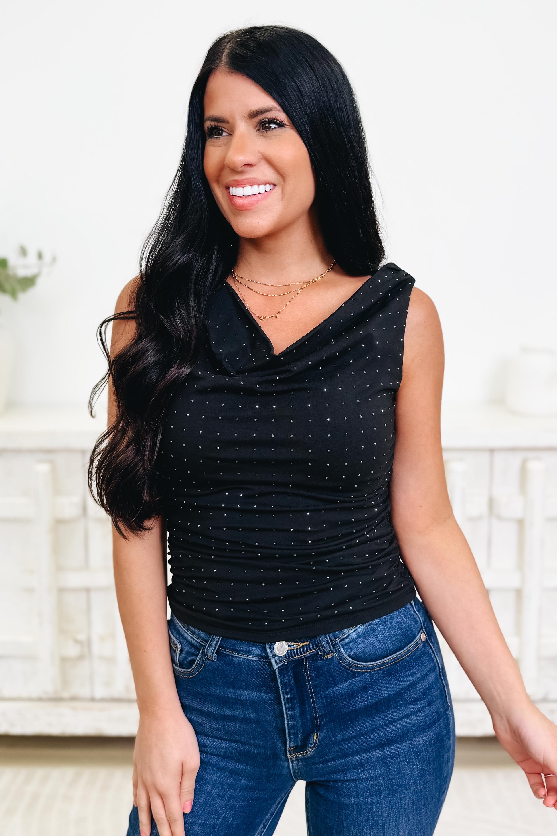 Midnight Sparkle Top