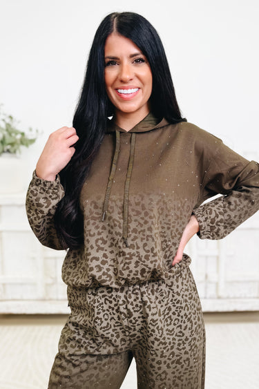 Bold & Cozy Leopard Hooded Sweatshirt - 2 Colors!
