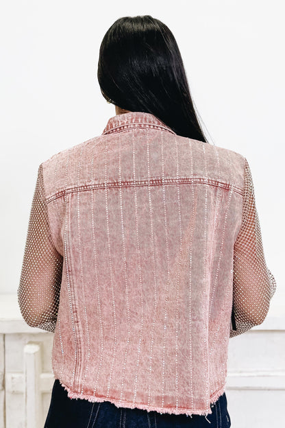 Keep It Meshin' Stone Sleeve Jacket - 4 Colors!