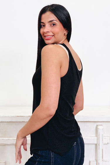 Subtle Spark Solid Tank Top