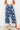 Floral Perspective Wide Leg Pants - Denim Blue
