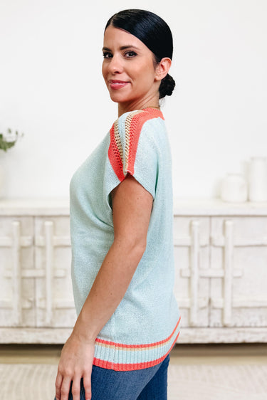 Sunny Side Stripes Sweater Top - 2 Colors!