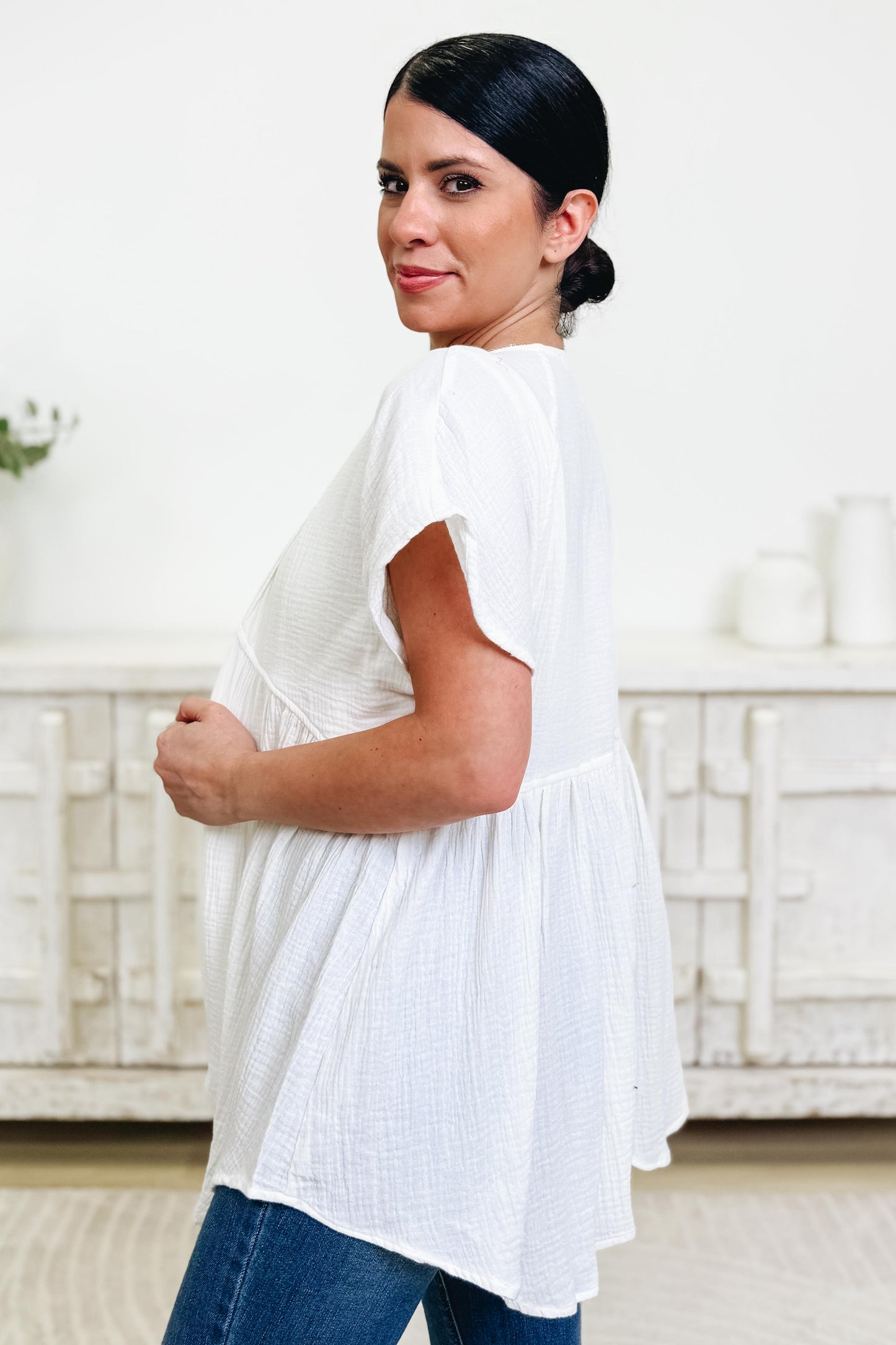 Florise Button Down Top -  2 Colors!